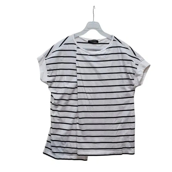 [BUNJANG] Japanese Cotton Stripe Blouse / 일본제 면소재 스트라이프 블라우스
