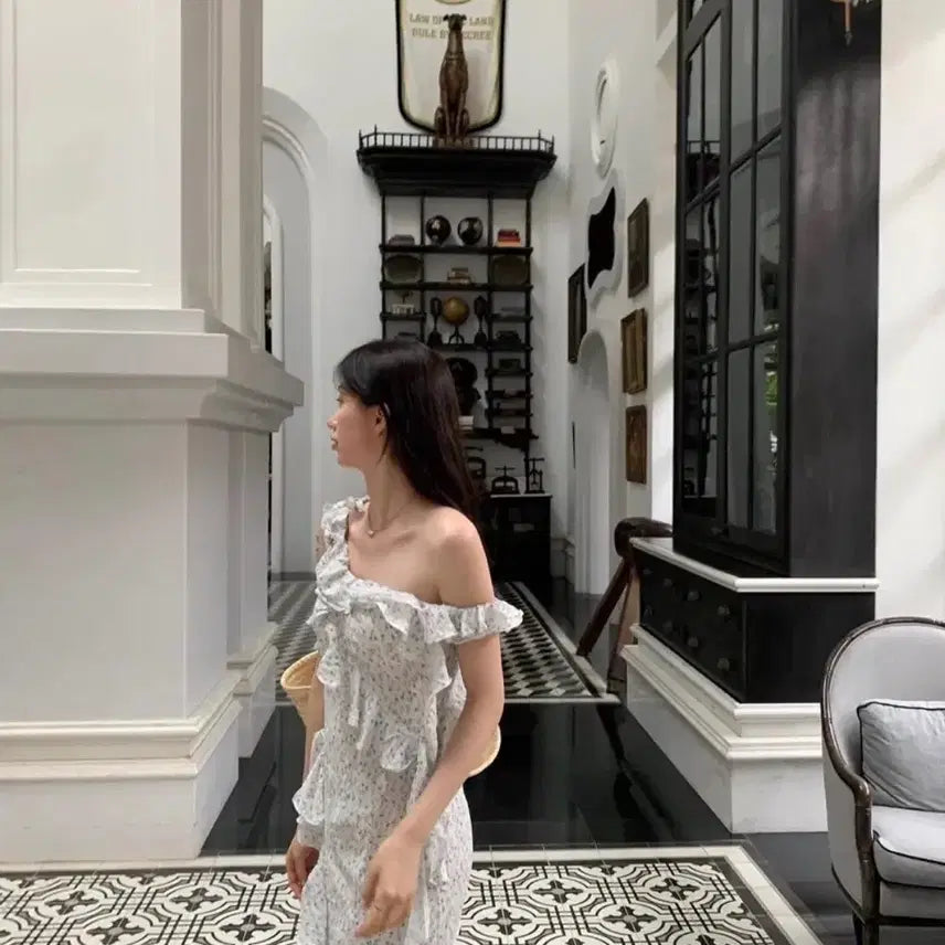 [BUNJANG] Le Plain Dahye Flower Dress S Size / 르플레인 다혜 플라워원피스