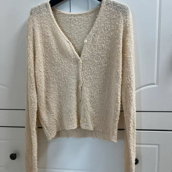 [BUNJANG] Ivory Knit Cardigan / 아이보리 가디건