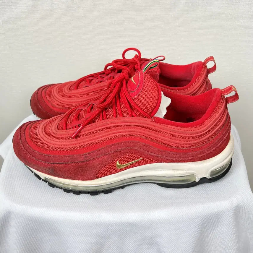 [BUNJANG] Nike Air Max 97 Red Sneakers / 나이키 에어맥스97 레드 운동화 스니커즈 신발 265 라덴 빈티지