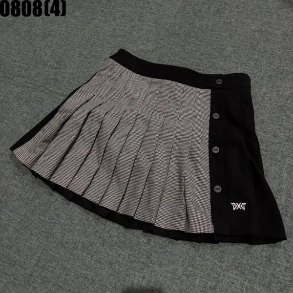 [BUNJANG] PXG Women's Check Pattern Pleated Golf Skirt / PXG 체크 패턴 플리츠 스커트