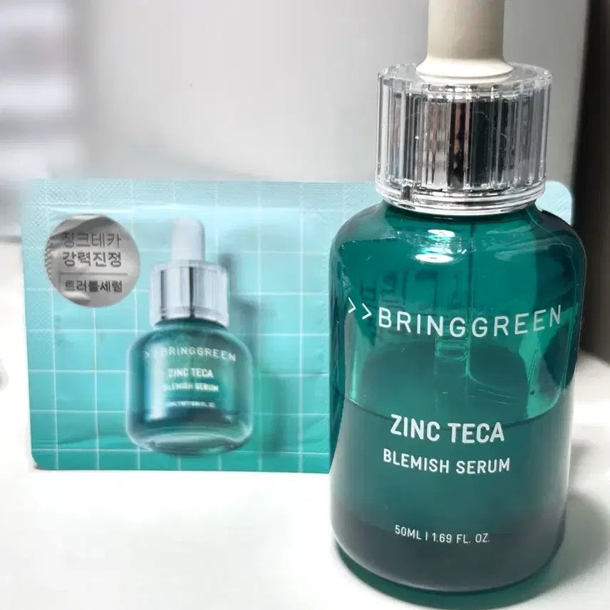 [BUNJANG] Bring Green Zinc Tekka Trouble Serum 25ml + 1ml Sample / 브링그린 징크테카 트러블 세럼 25ml+1ml