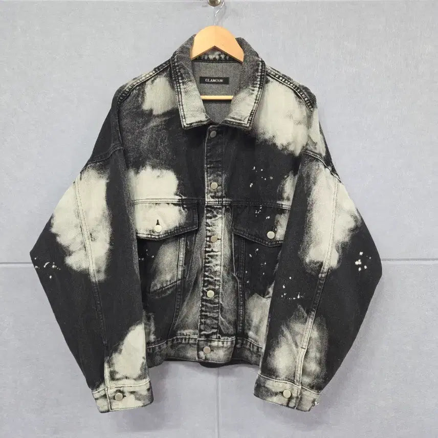 [BUNJANG] GLAMOUR Bleach Wash Denim Jacket / GLAMOUR 블리치 워싱 데님 자켓