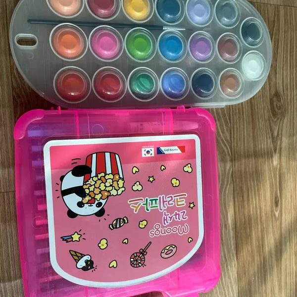 [BUNJANG] 24 Color Crayons & 20 Color Paints Set / 크레파스 물감 일괄판매