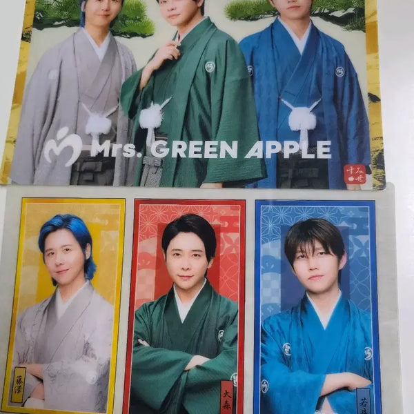 [BUNJANG] Mrs. Green Apple Lawson New Year Visual Sheet Set (4 Types) / 미세스그린애플 로손 비주얼시트 4종