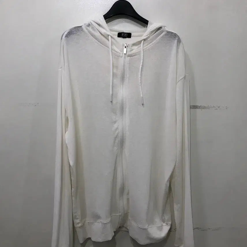 [BUNJANG] F2F See-through Summer Hooded Zip-up / F2F 시스루 여름 후드 집업