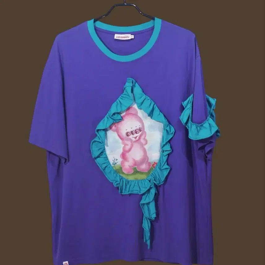 [BUNJANG] Charles Jeffrey Loverboy Ruffle Patch T-Shirt M / 찰스제프리 러버보이 러플 티셔츠