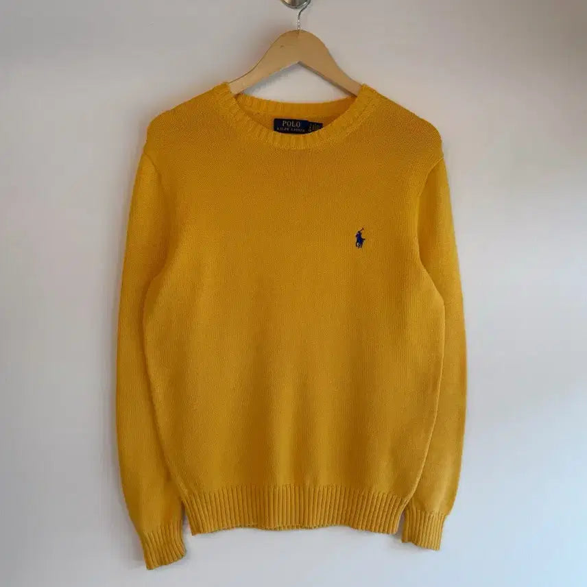 [BUNJANG] Polo Ralph Lauren New Label Ivory Cotton Knit XL / 폴로 랄프로렌 오버핏 신형라벨 아이보리 코튼 니트