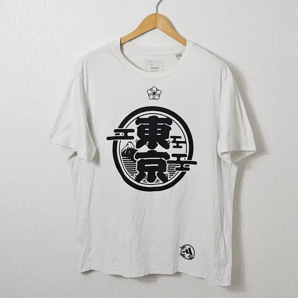 [BUNJANG] Adidas Tokyo Graphic Essential T-Shirt / 아디다스 도쿄 동경 일본 반팔 티셔츠 그래픽 에센셜 L 100