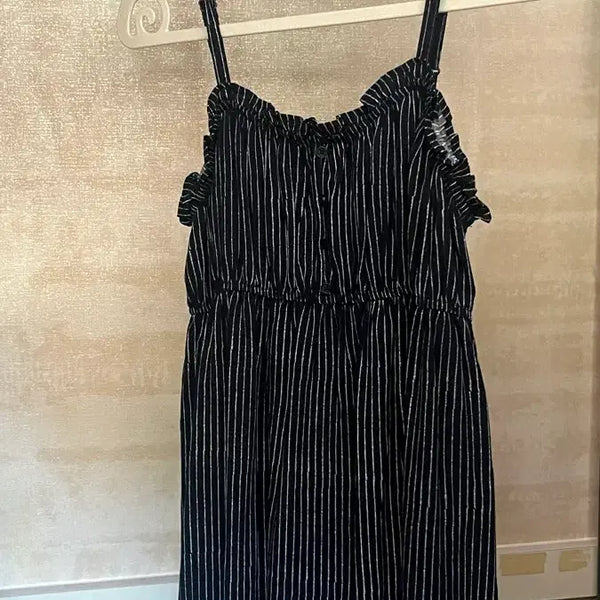 [BUNJANG] Sleeveless Striped Maxi Dress / 나시 원피스