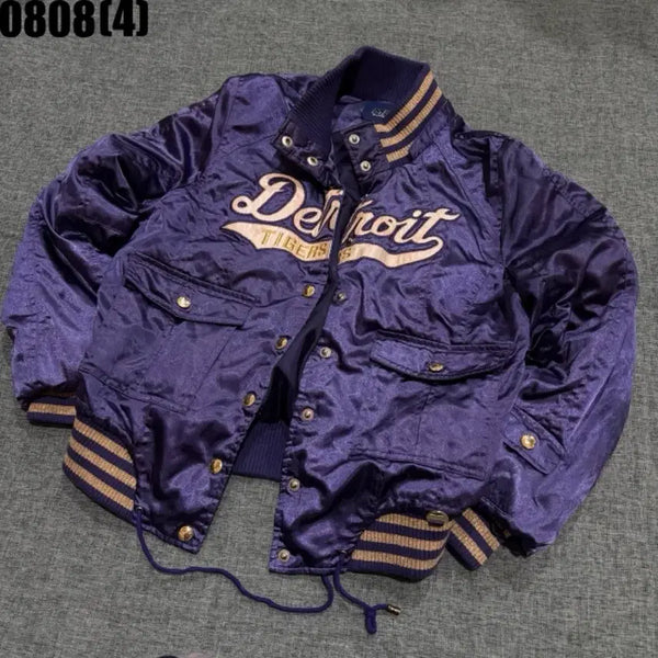 [BUNJANG] MLB Detroit Tigers Varsity Jacket / mlb 디트로이트 타이거즈 블루종 점퍼