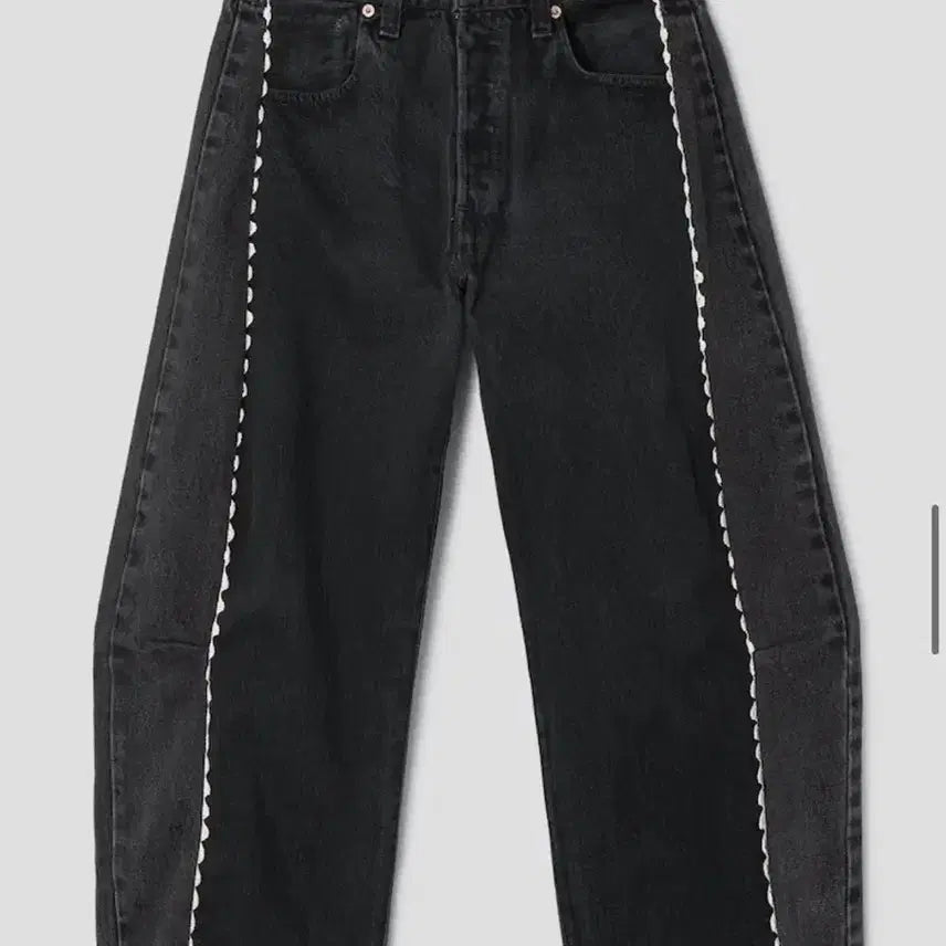 [BUNJANG] Bsides Resso Jin Lace Denim Jeans / Bsides 비사이드 라쏘 진 레이스데님 청바지