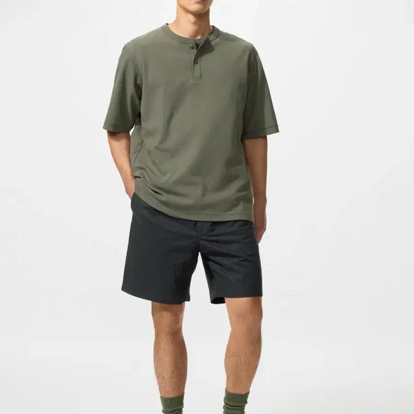 [BUNJANG] Uniqlo Linen Blend Easy Shorts L / [새제품] 유니클로 리넨블렌드 이지쇼트팬츠 L 블랙, 네이비