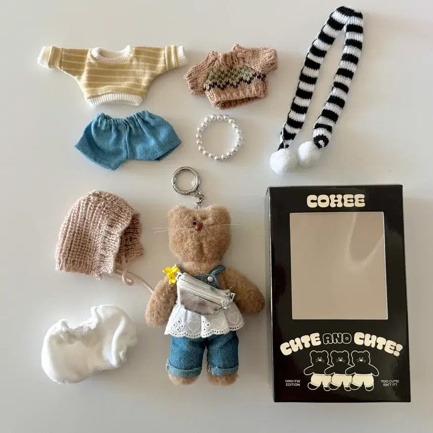 [BUNJANG] Monamhee Kohi Plush Keyring Doll / 모남희 코희 플러시 키링 인형 곰인형 가방 꾸미기