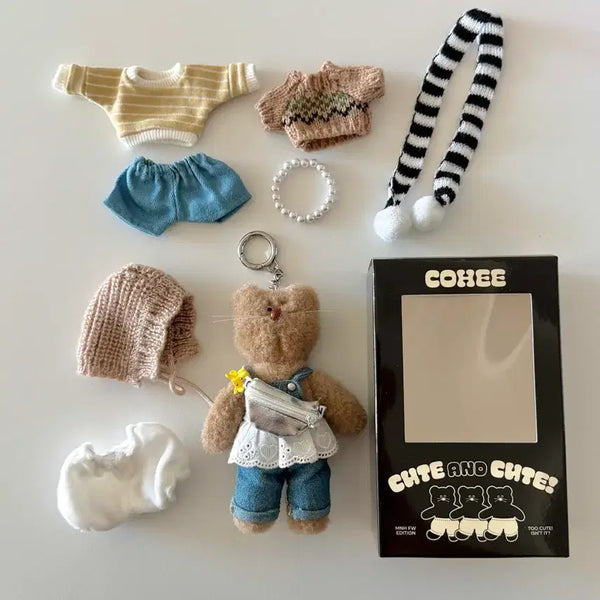 [BUNJANG] Monamhee Kohi Plush Keyring Doll / 모남희 코희 플러시 키링 인형 곰인형 가방 꾸미기