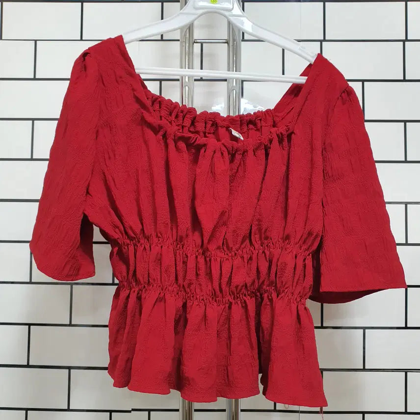 [BUNJANG] Half Sleeve Blouse / 형-135 반팔 블라우스