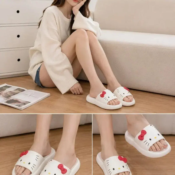 [BUNJANG] Hello Kitty Slippers White / (미착용)헬로키티 슬리퍼 화이트
