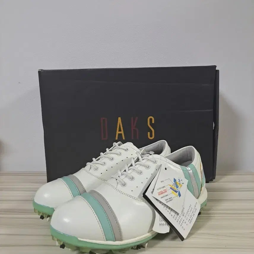 [BUNJANG] Daks Golf Shoes White Mint / 닥스 골프화 화이트 민트