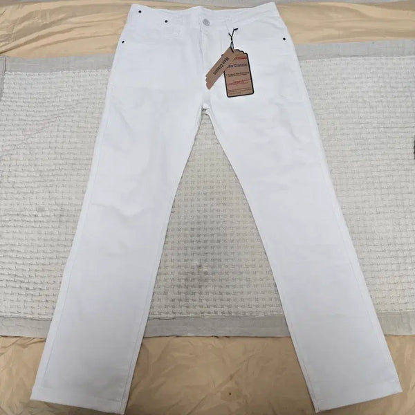 [BUNJANG] Modern Classic White Denim Pants (Size 32) / 모던 클래식 화이트 데님 팬츠32