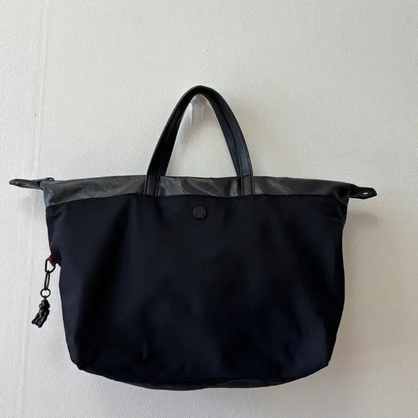 [BUNJANG] Kipling Black Nylon Tote Crossbody Bag / 키플링 블랙 토트 크로스백