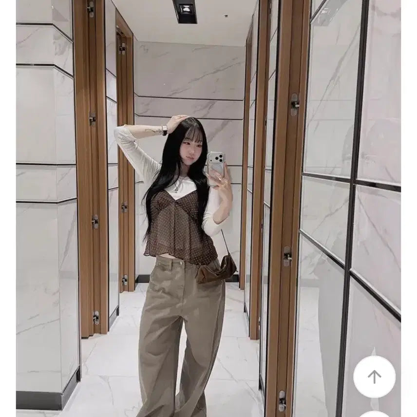 [BUNJANG] Hobby Unni Made Curved Wide Rivet Cotton Long Pants Unisex / 하비언니 MADE #14284 남녀공용 커브드 와이드 리벳 코튼 롱 팬츠