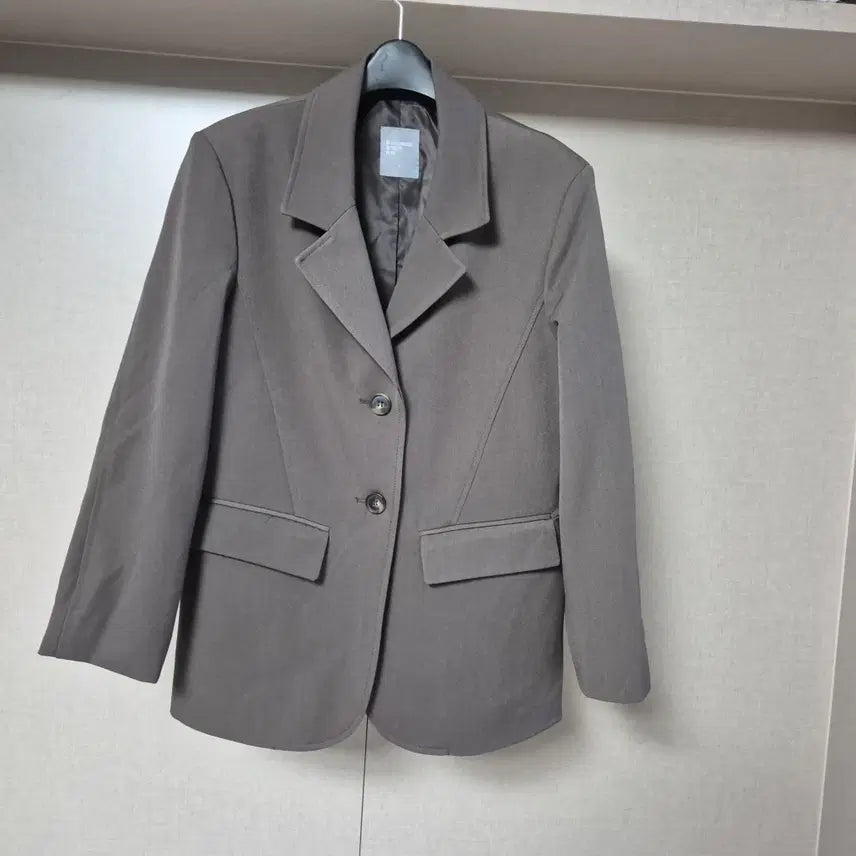 [BUNJANG] 8seconds Women's Slim Fit Jacket Brown / S) 에잇세컨즈의 여성 슬림 재킷 브라운 컬러 자켓