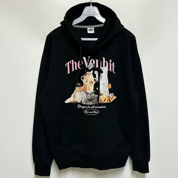 [BUNJANG] Benhit Butterfly Cat Hoodie / [여자-90]벤힛 나비고양이 후드티