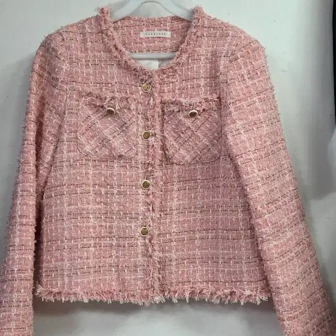 [BUNJANG] Tweed Jacket Pink / 트위드 자켓 핑크