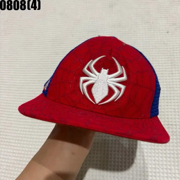[BUNJANG] Spider-Man Red Snapback Baseball Cap / 스파이더맨 야구 모자 빨강
