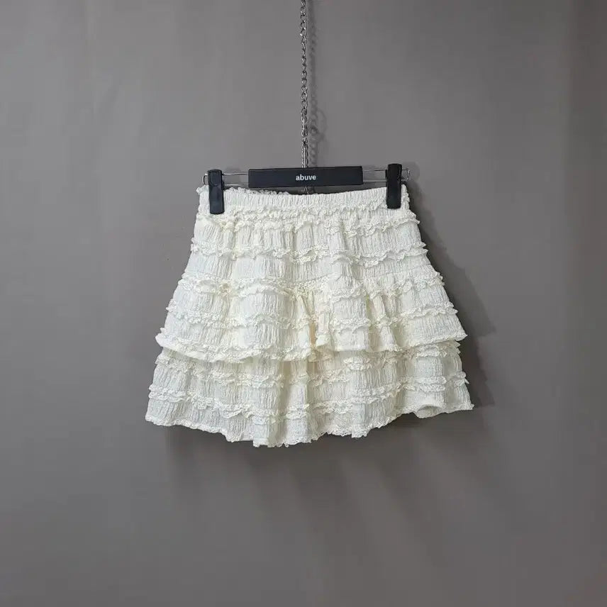 [BUNJANG] Ivory Frill Skirt Pants / 아이보리 프릴 치마 바지