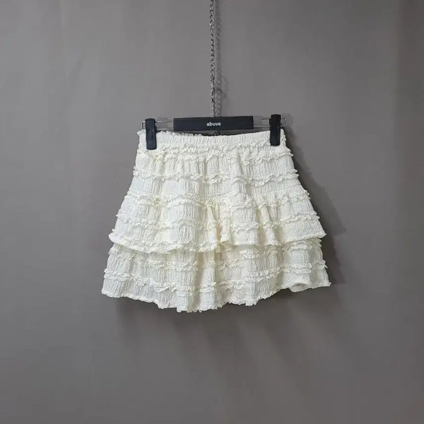 [BUNJANG] Ivory Frill Skirt Pants / 아이보리 프릴 치마 바지