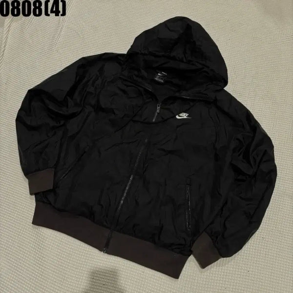 [BUNJANG] Nike Black Hooded Zip-Up Jacket / 나이키 후드 집업 자켓 블랙