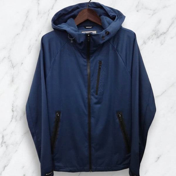 [BUNJANG] Discovery Navy Hooded Jumper / 100,L )) Discovery 디스커버리 후드 점퍼! 네이비 색상~