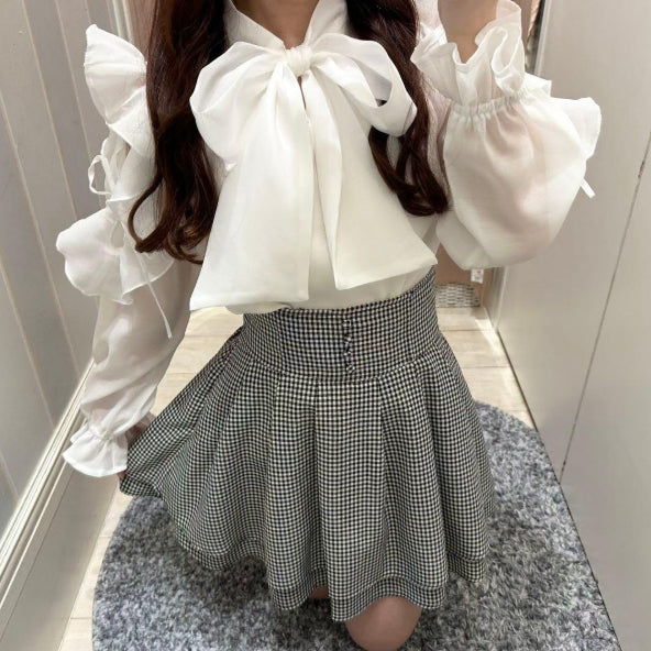 [BUNJANG] Eblin Blouse White / 에블린 블라우스 화이트 스나계 일브