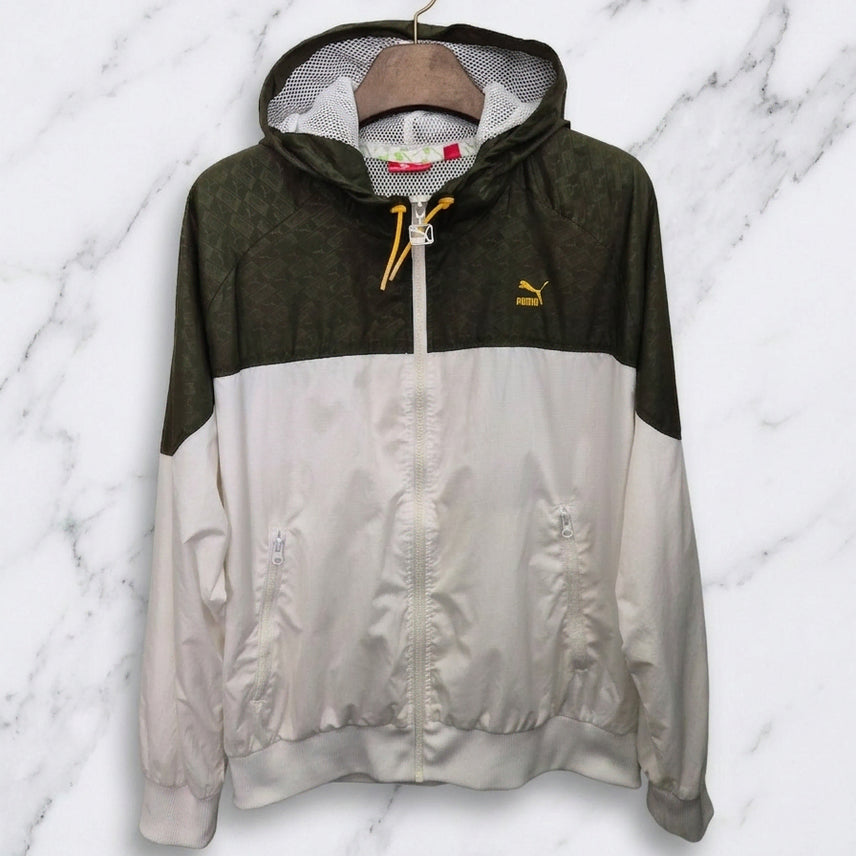 [BUNJANG] Puma Windbreaker Jacket / M,95,넉넉사이즈 )) PUMA 푸마 바람막이 점퍼! 디자인 깔끔하고 예뻐요~