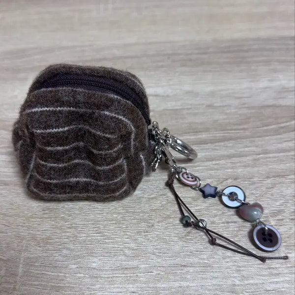 [BUNJANG] Newnew Mini Pouch + Keyring / 뉴뉴 미니 파우치 + 키링