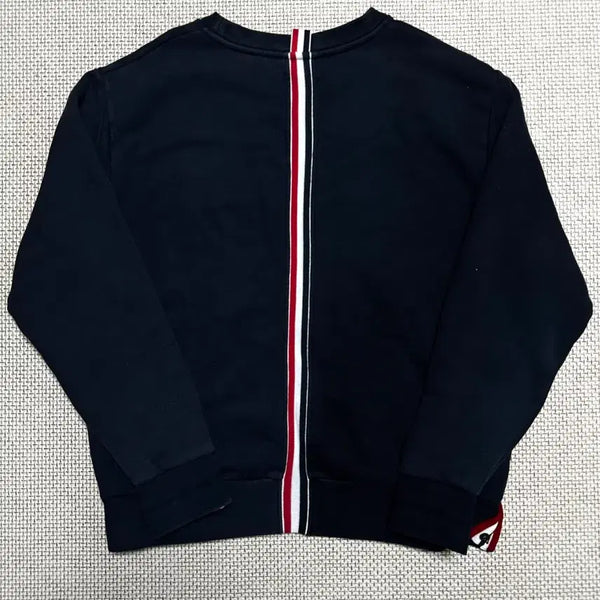 [BUNJANG] Thom Browne Back Tricolor Stripe Navy Sweatshirt Size 3 / [3/당일배송] 톰브라운 백삼선 스프라이트 네이비 맨투맨