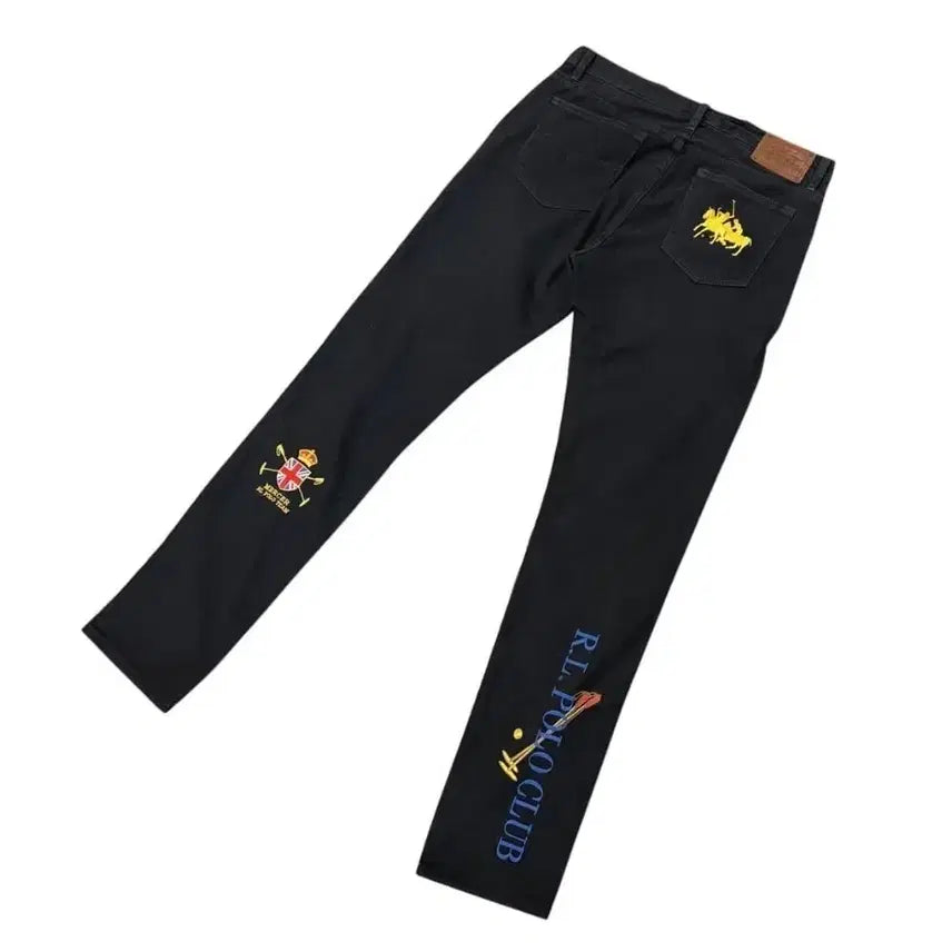 [BUNJANG] Polo Ralph Lauren Classic Blackwatch Embroidered Cotton Pants / 폴로 클래식 블랙워치 자수 코튼 팬츠 (32)