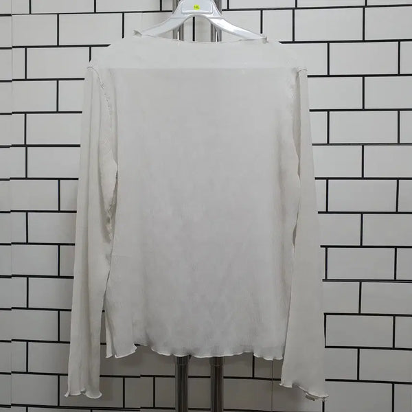 [BUNJANG] Pleated Long Sleeve Top / 형-146 플리츠 롱슬리브