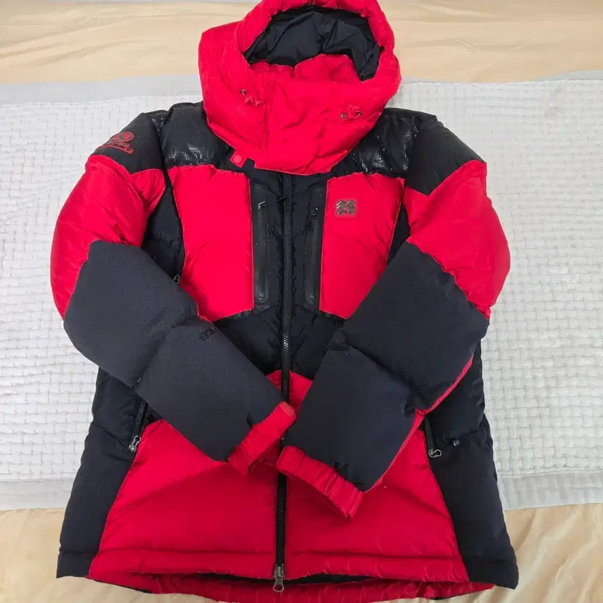 [BUNJANG] KOLON 850 Fill Power Goose Down Jacket Red/Black Size 100 / 코오롱850필 구스다운 레드 블랙100