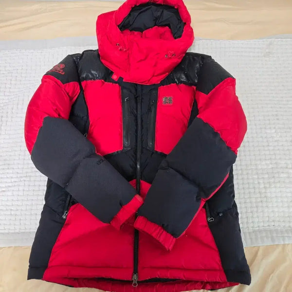 [BUNJANG] KOLON 850 Fill Power Goose Down Jacket Red/Black Size 100 / 코오롱850필 구스다운 레드 블랙100
