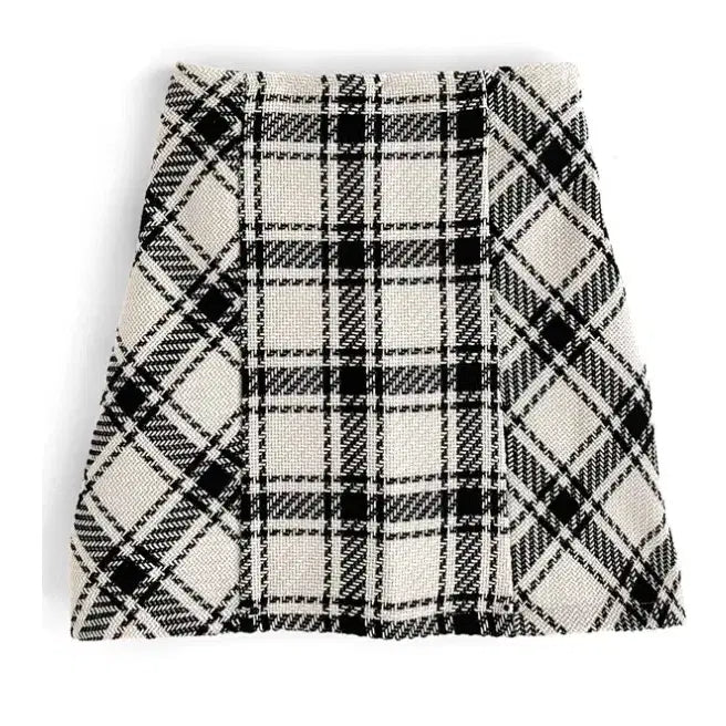 [BUNJANG] GRL Checked Skirt (Size S) / GRL 그레일 체크 치마