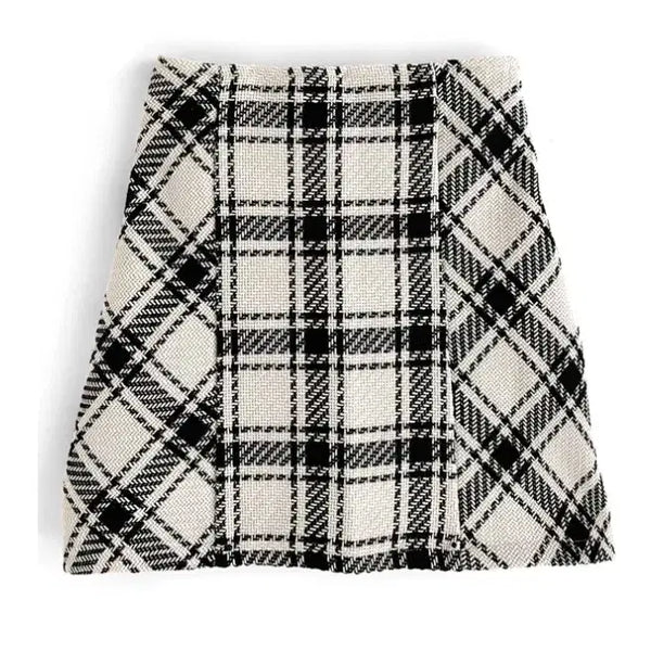 [BUNJANG] GRL Checked Skirt (Size S) / GRL 그레일 체크 치마