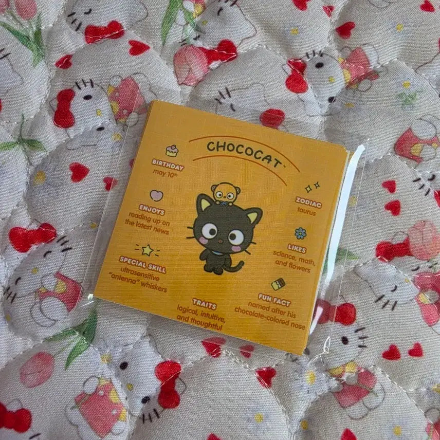 [BUNJANG] Choco Cat Square Stickers (10pcs) / 초코캣 사각 스티커 10p
