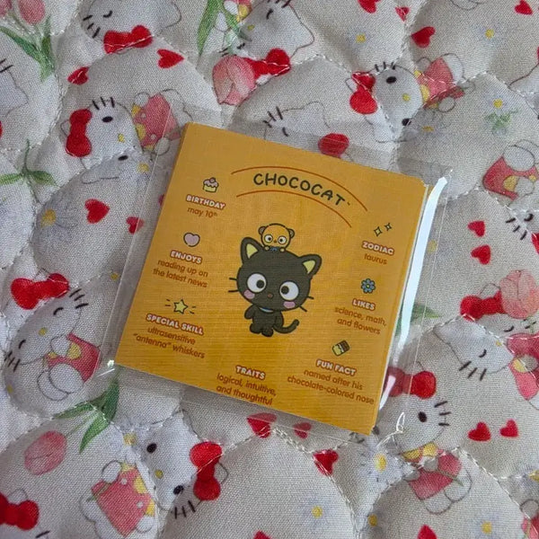 [BUNJANG] Choco Cat Square Stickers (10pcs) / 초코캣 사각 스티커 10p