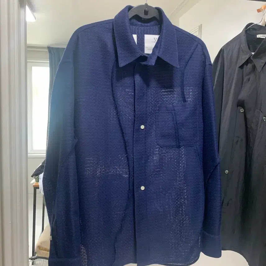 [BUNJANG] Yiyae Blue Navy Shirt / Yiyae 셔츠 블루 네이비