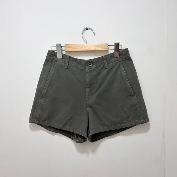 [BUNJANG] Uniqlo U Lemaire Cotton Short Pants Khaki / Uniqlo U 유니클로 x 르메르 코튼 숏팬츠 카키 (23인치)