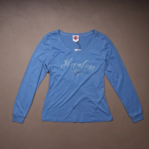 [BUNJANG] Harley-Davidson Printing Y2K Long Sleeve Shirt / 할리데이비슨 프린팅 Y2K 롱슬리브 A783