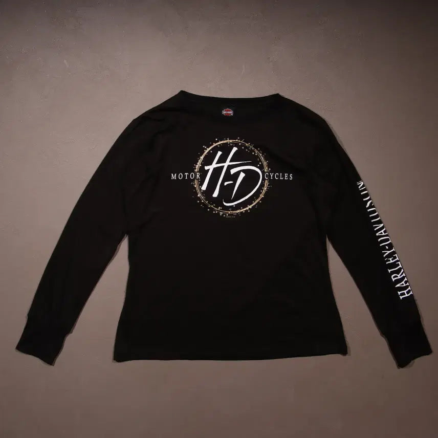 [BUNJANG] Harley-Davidson Printing Long Sleeve T-Shirt / 할리데이비슨 프린팅 롱슬리브 A784