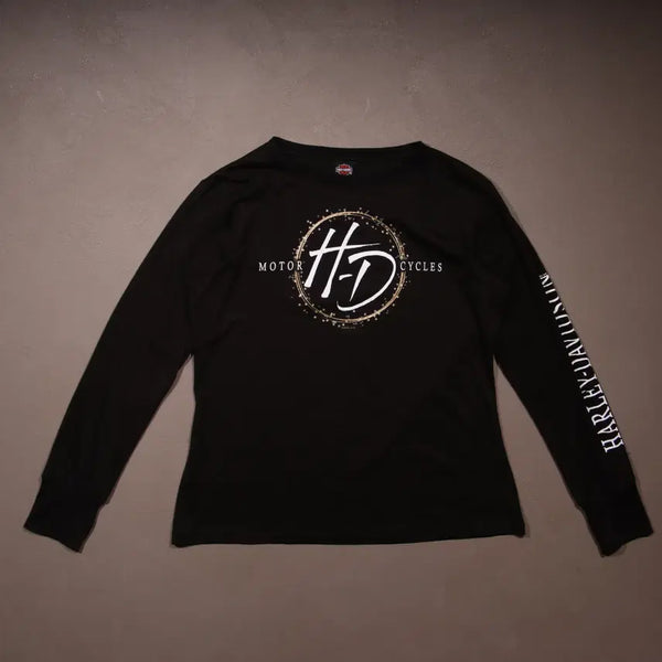 [BUNJANG] Harley-Davidson Printing Long Sleeve T-Shirt / 할리데이비슨 프린팅 롱슬리브 A784